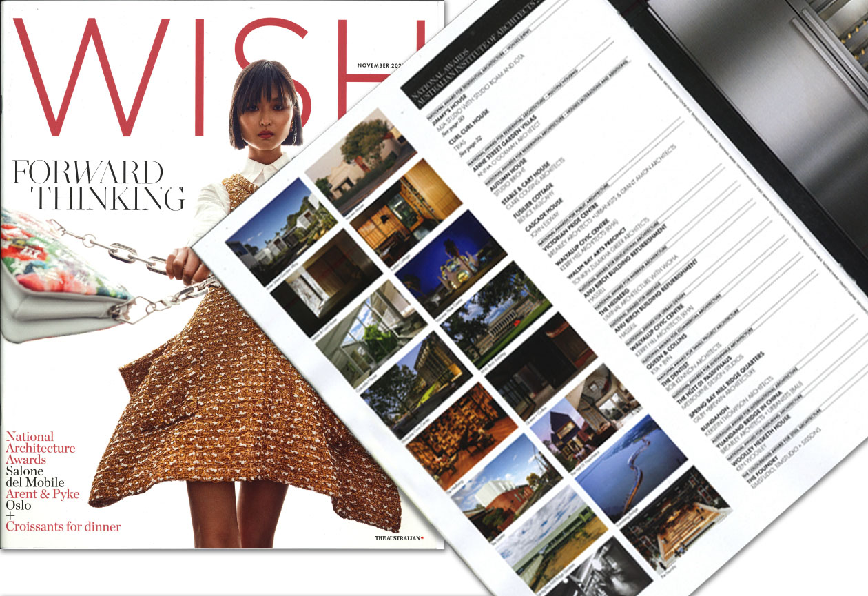 The Hedberg featured in Wish Magazine as AA national winner