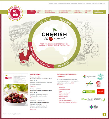 News feature - Liminal Graphics - Cherry Growers website goes live