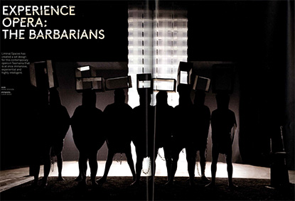 News feature - Liminal Spaces - The Barbarians featured in Artichoke reviewed by Pippa Dickson