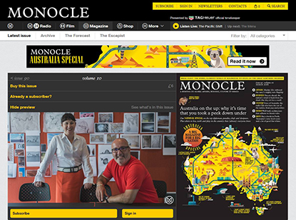 Liminal published in latest Monocle magazine