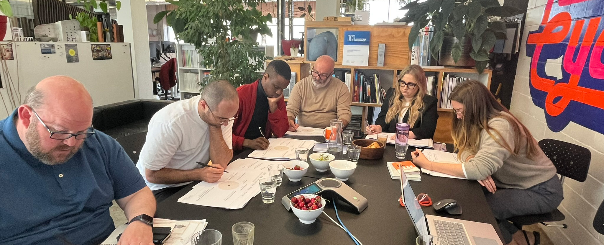 Part of our team during our LIMINALity workshop