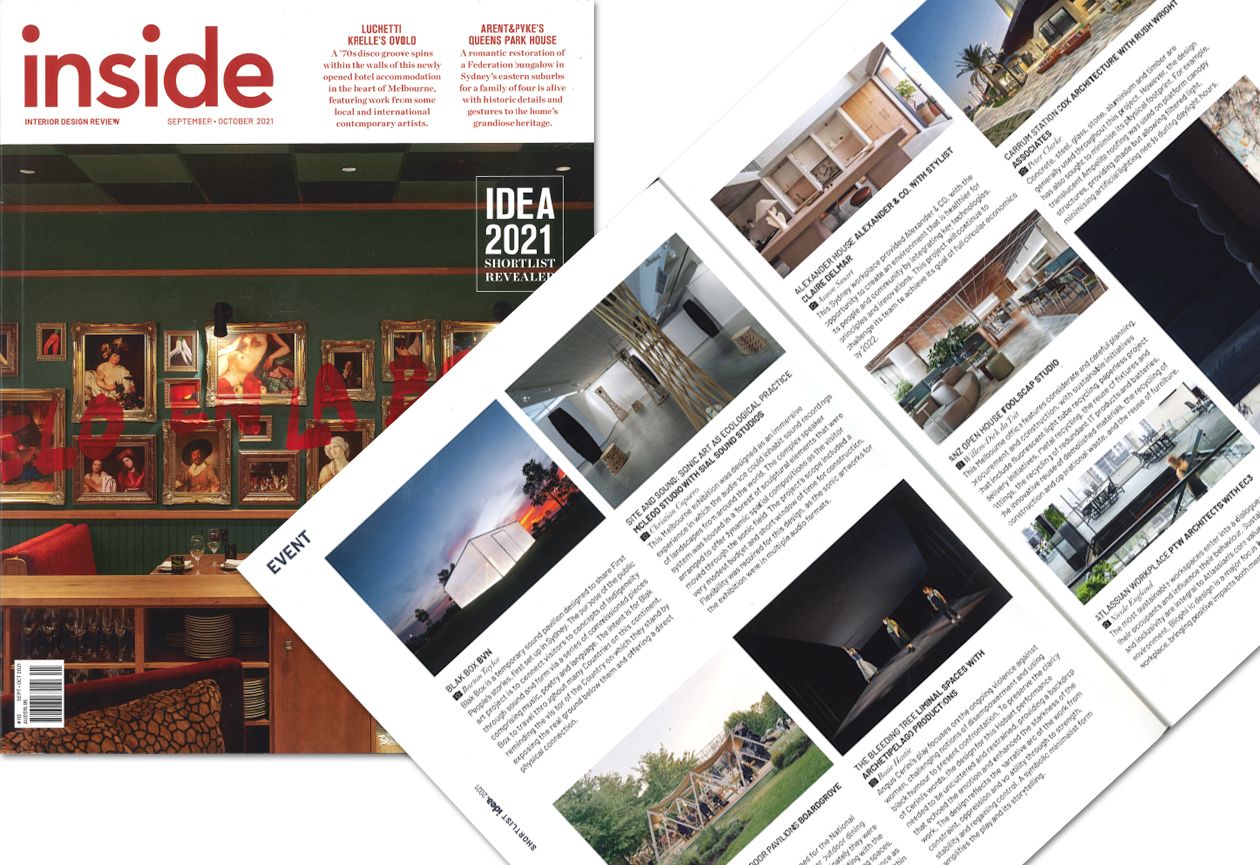 LIMINAL Spaces inside magazine idea shortlist 