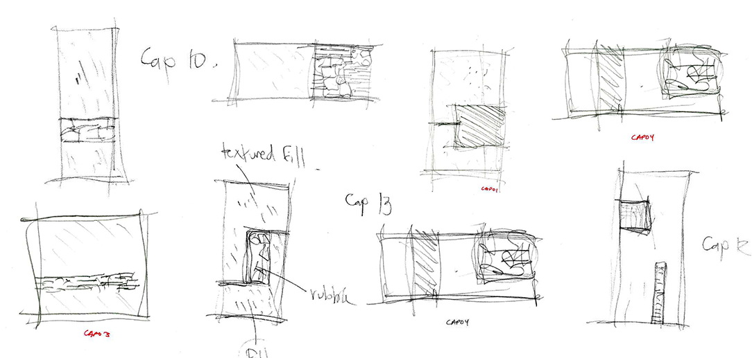 Liminal Objects The Hedberg archaeological inserts concept sketches 03