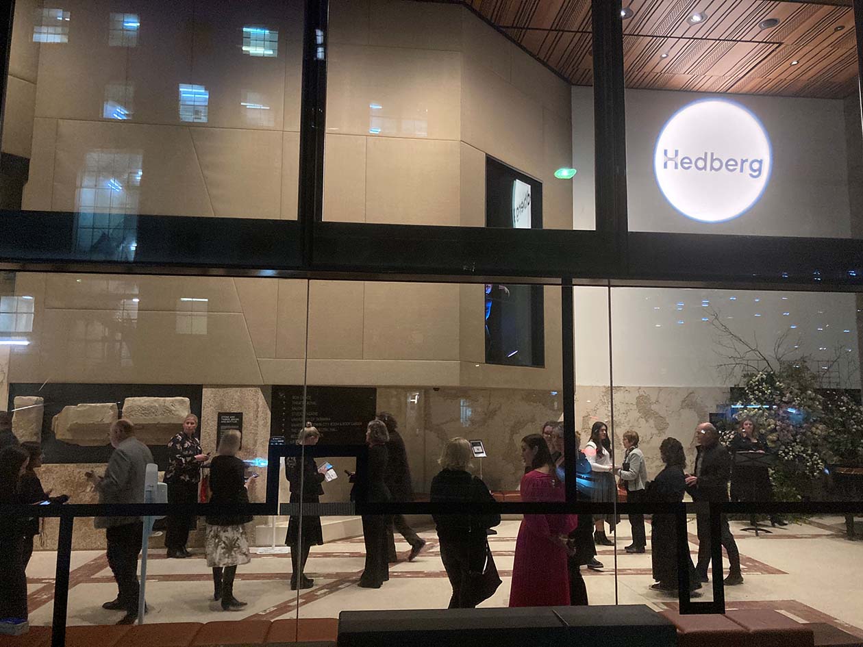 hedberg opening event foyer