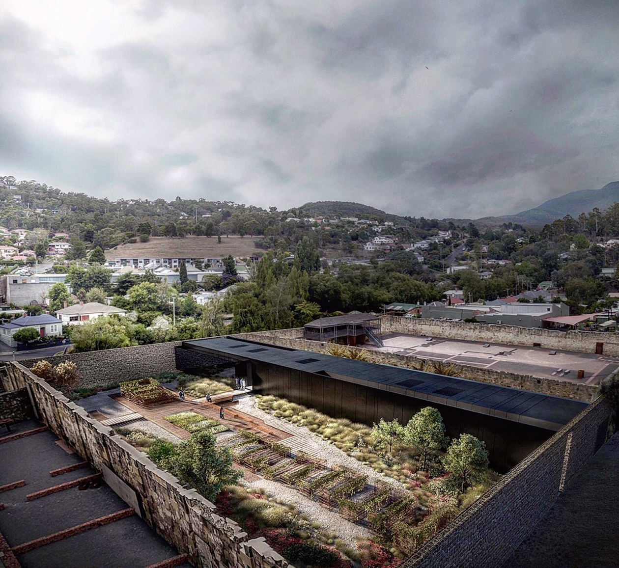 Liminal Architecture Cascades Female Factory Design Competition Winning Proposal Yard 3