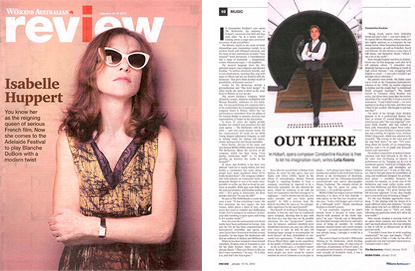 News feature - Liminal Spaces - IHOS Opera profiled in the Weekend Australian Review
